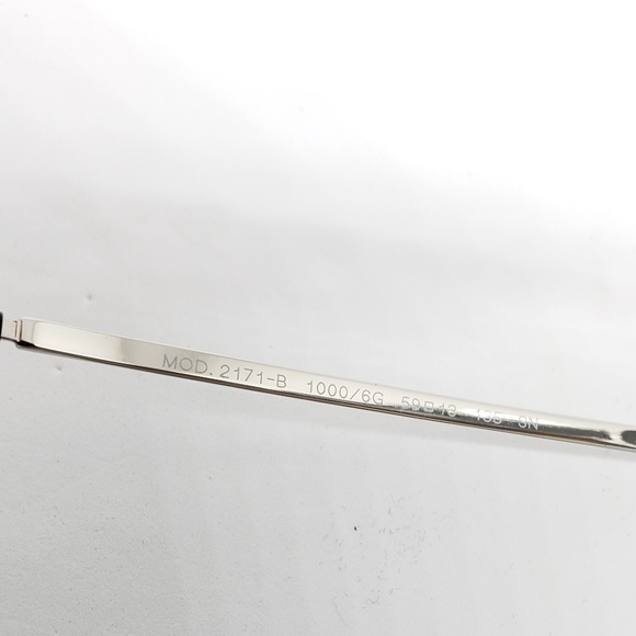 Versace Sunglasses Silver MirroredCrystals Aviator - Picture 8 of 8